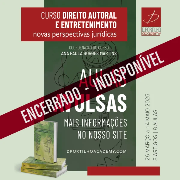 Curso DIREITO AUTORAL E ENTRETENIMENTO - Aula AVULSA