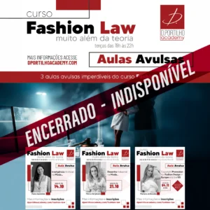 Curso FASHION LAW - aulas avulsas